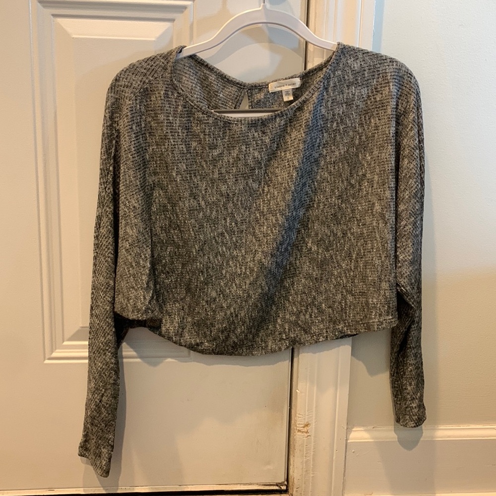 Cropped Long Sleeve Shirt